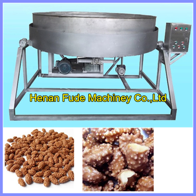 China Cocoa peanut coating machine, sticky sugar peanut coating machine supplier