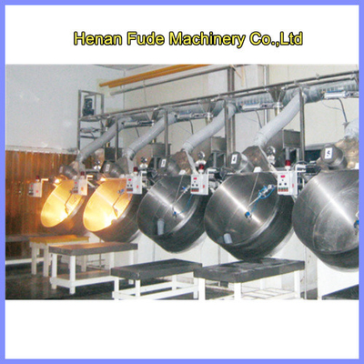 China peanut flour coating machine, japanese bean flour coated peanut machine supplier