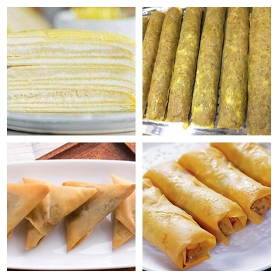 automatic spring roll wrapper machine, samosa wrapper making machine, crepes machine supplier